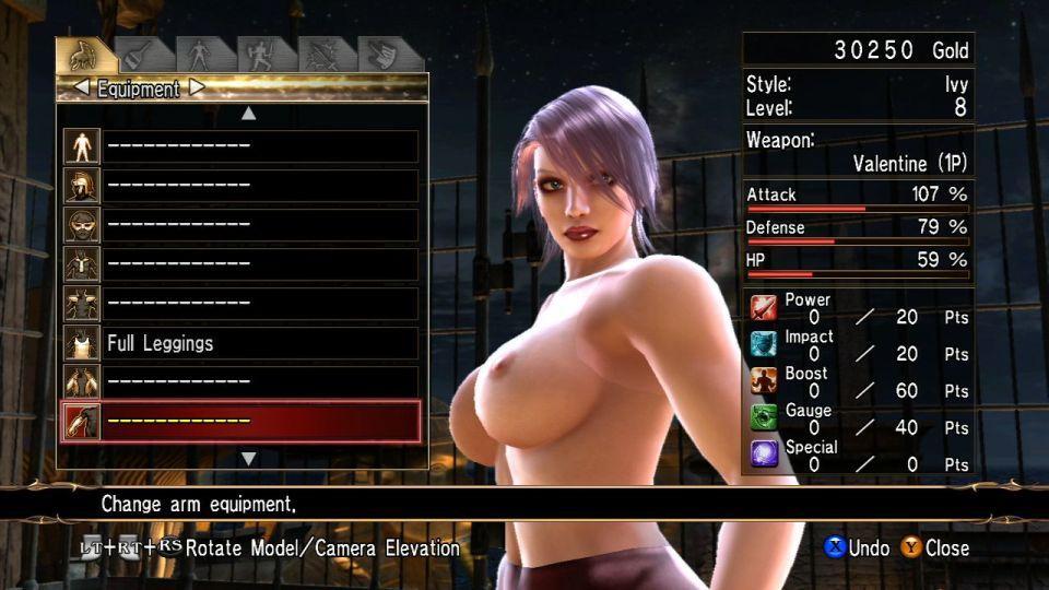 Naked Ivy Soul Calibur Taki Nude
