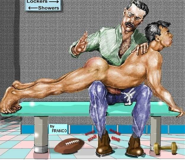 Men spanking men cartoons