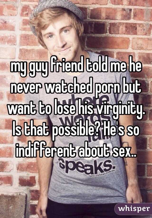 Teen men lose virginity