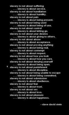 Slave rules