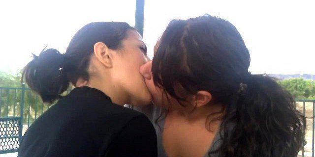 Drizzle reccomend lesbian kiss nature