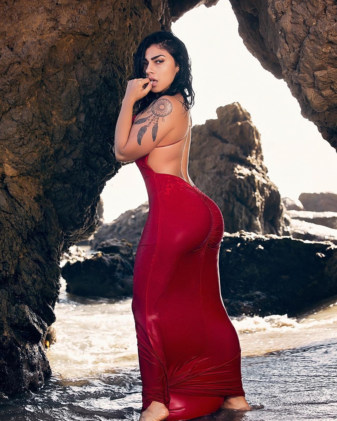 best of Latina red dress