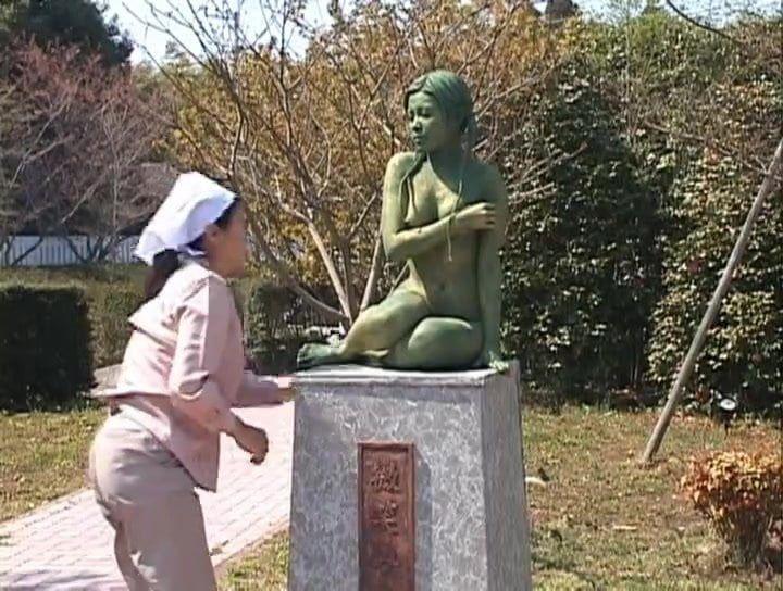 Turned statue